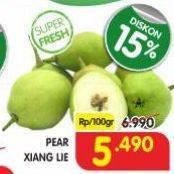 Promo Harga Pear Xiang Lie per 100 gr - Superindo