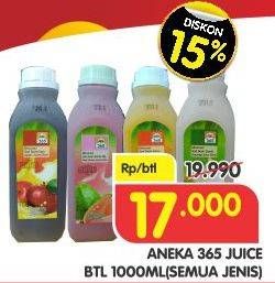 Promo Harga 365 Juice All Variants 1000 ml - Superindo