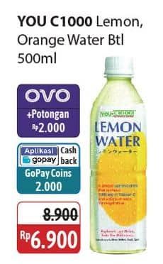 Promo Harga You C1000 Isotonic Drink Orange Water, Lemon Water 500 ml - Alfamidi