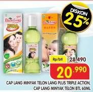 Promo Harga Cap Lang Minyak Telon Lang Plus/Minyak Telon Lang   - Superindo