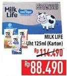 Promo Harga MILK LIFE UHT per 40 tpk 125 ml - Hypermart