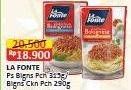 Promo Harga La Fonte Saus Pasta Bolognese, Chicken Flavour Bolognese 290 gr - Alfamart