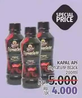 Promo Harga KAPAL API Kopi Signature Drink 200 ml - LotteMart