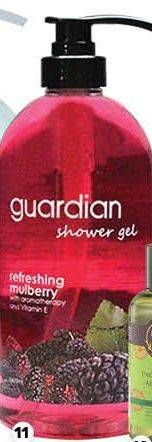 Promo Harga GUARDIAN Shower Gel Aromatherapy 1 ltr - Guardian