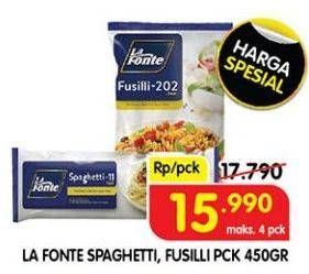 Promo Harga La Fonte Spaghetti/La Fonte Fusilli  - Superindo