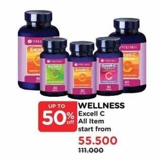 Promo Harga Wellness Excell C + Quercetin All Variants 30 pcs - Watsons