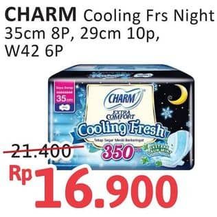 Promo Harga Charm Extra Comfort Cooling Fresh Wing 35cm, Wing 29cm, Wing 42cm 6 pcs - Alfamidi