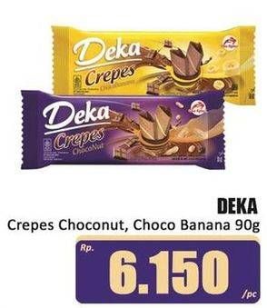 Promo Harga Dua Kelinci Deka Crepes Choco Nut, Choco Banana 100 gr - Hari Hari
