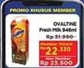 Promo Harga OVALTINE Fresh Milk 1000 ml - Hypermart