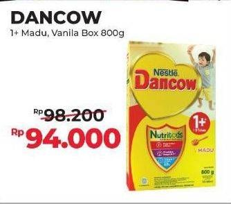 Promo Harga Dancow Nutritods 1+ Vanila, Madu 800 gr - Alfamart