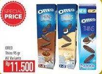 Promo Harga OREO Thins All Variants 95 gr - Hypermart