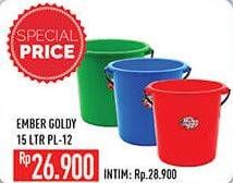 Promo Harga Ember Goldy PL 12 15 ltr - Hypermart