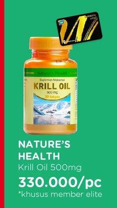 Promo Harga NATURES HEALTH Krill Oil  - Watsons