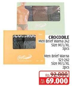 Promo Harga CROCODILE Pakaian Dalam Pria 521-242  - Lotte Grosir