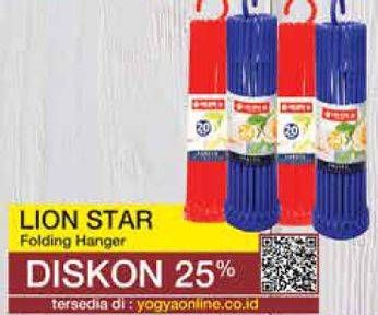 Promo Harga LION STAR Folding Hanger  - Yogya