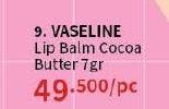 Promo Harga Vaseline Lip Therapy Cocoa Butter 7 gr - Guardian