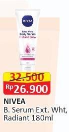 Promo Harga NIVEA Body Serum Extra White Radiant Smooth 180 ml - Alfamart