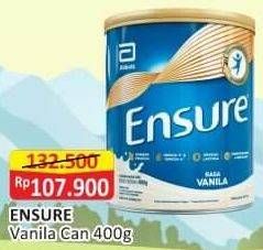 Promo Harga Ensure Nutrition Powder FOS Vanila 400 gr - Alfamart