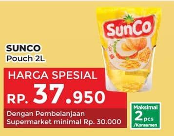 Promo Harga Sunco Minyak Goreng 2000 ml - Yogya