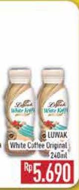 Promo Harga Luwak White Koffie Ready To Drink Original 240 ml - Hypermart