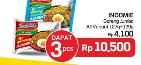 Promo Harga Indomie Mi Goreng Jumbo All Variants 120 gr - LotteMart