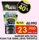 Promo Harga GARNIER MEN Facial Foam 100 mL  - Superindo