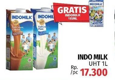Promo Harga INDOMILK Susu UHT 1000 ml - LotteMart