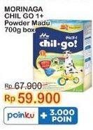 Promo Harga MORINAGA Chil Go Bubuk 1+ Madu 700 gr - Indomaret