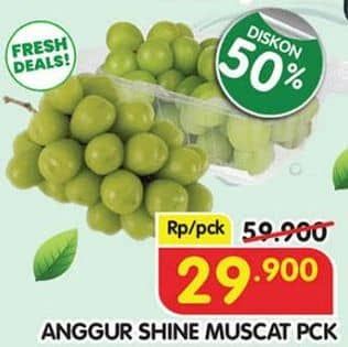 Promo Harga Anggur Shine Muscat  - Superindo