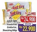Promo Harga Just Fry French Fries Crinckle, Shoestrings 900 gr - Hypermart