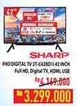 Promo Harga Sharp 2T-C42BD1i | LED TV 42"  - Hypermart