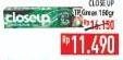 Promo Harga CLOSE UP Pasta Gigi Green 160 gr - Hypermart