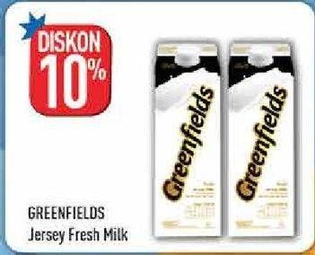 Promo Harga GREENFIELDS Jersey Fresh Milk  - Hypermart