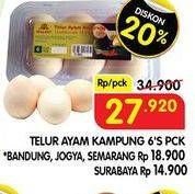 Promo Harga Telur Ayam Kampung 6 pcs - Superindo