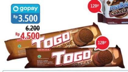 Promo Harga SERENA TOGO Biskuit Cokelat 128 gr - Alfamidi