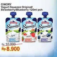 Promo Harga CIMORY Squeeze Yogurt Kecuali Blueberry, Kecuali Original, Kecuali Strawberry 120 gr - Indomaret