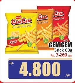Promo Harga Cem-cem Crunchy Stick 60 gr - Hari Hari
