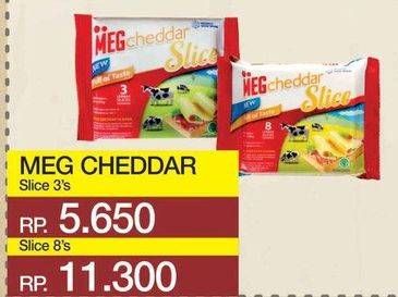 Promo Harga MEG Cheddar Slice 8 pcs - Yogya