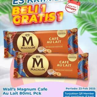 Promo Harga Walls Magnum Cafe Au Lait 80 ml - Indomaret