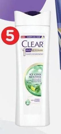 Promo Harga Clear Shampoo Ice Cool Menthol 300 ml - TIP TOP
