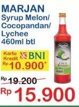 Promo Harga MARJAN Syrup Boudoin Cocopandan, Leci, Melon 460 ml - Indomaret