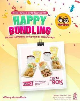 Promo Harga Happy Bundling Ber-2  - HokBen