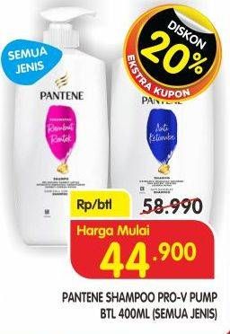 Promo Harga Pantene Shampoo All Variants 400 ml - Superindo