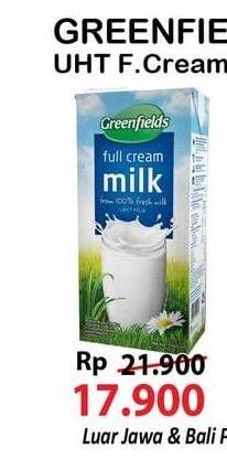 Promo Harga GREENFIELDS Fresh Milk Full Cream 1000 ml - Alfamart