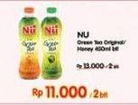 Promo Harga NU Green Tea Honey, Original 450 ml - Indomaret