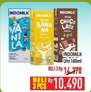 Promo Harga Indomilk Susu UHT 190 ml - Hypermart
