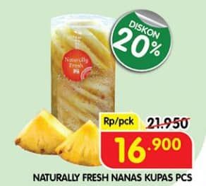 Promo Harga Naturally Fresh Nanas Kupas  - Superindo