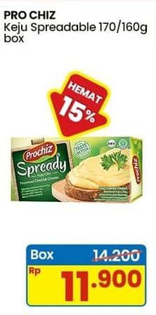 Promo Harga Prochiz Spready 160 gr - Indomaret