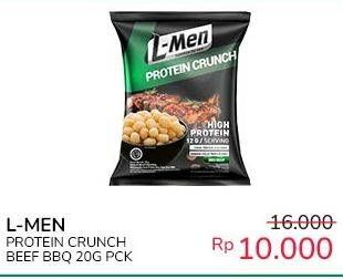 Promo Harga L-men Protein Crunch BBQ Beef 20 gr - Indomaret