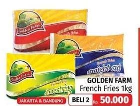 Promo Harga GOLDEN FARM French Fries per 2 bungkus 1 kg - LotteMart